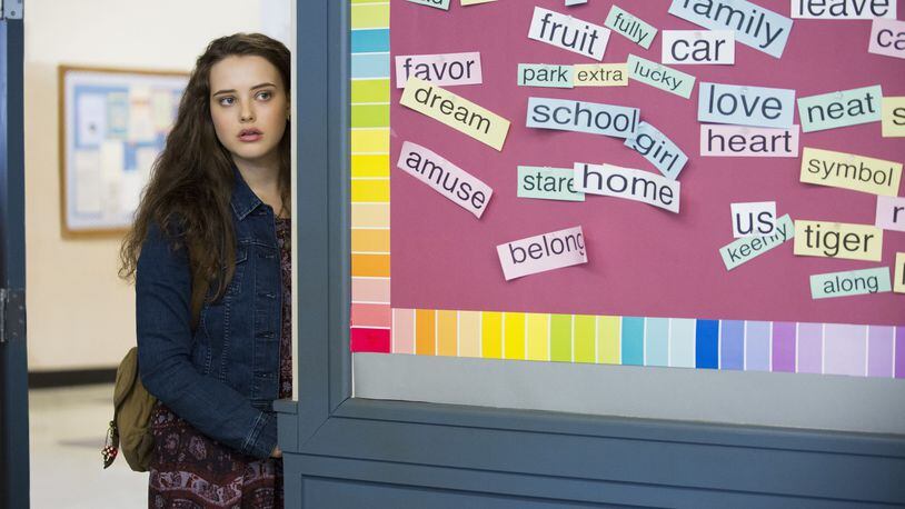 Katherine Langford stars in the Netflix series “13 Reasons Why,” about a teenager who commits suicide. BETH DUBBER/NETFLIX VIA AP