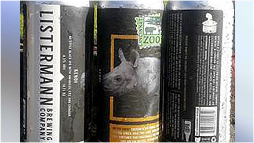 Listermann Brewing Company created a black IPA in honor of Kendi, the Cincinnati Zoo’s newest rhino baby. (WCPO)