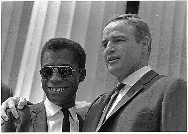 James Baldwin and Marlon Brando 1963