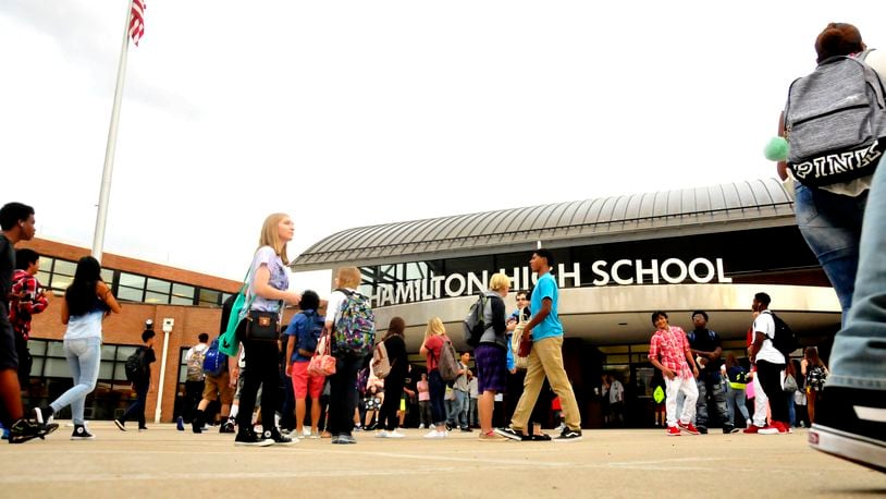 Hamilton school officials have laid out a plan that would allow qualified and trained staff to be armed during school hours. Several have criticized the school district’s decision. STAFF FILE PHOTO