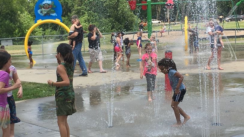 Middletown’s splash pad at Smith Park has reopened after closing Monday for repairs, according to the city. STAFF FILE PHOTO