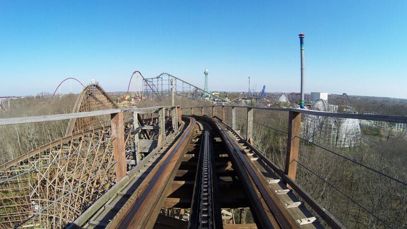 FILE PHOTO: The Beast roller coaster at Kings Island is the world's longest wooden coaster.
