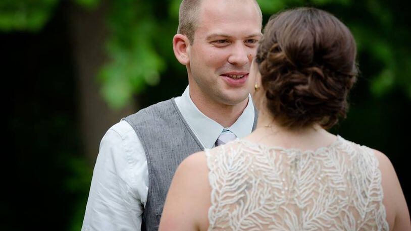 Patrick and Bre Wolterman on their wedding day in May. (CONTRIBUTED/LAURA ENDRES HICKS)