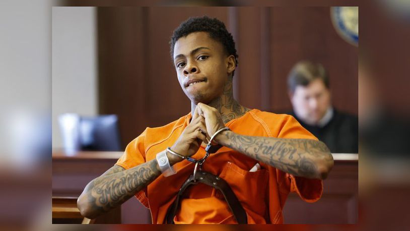 Denzel Fuller, 23, pictured here during his arraignment on Aug. 16, 2022 in Butler County Common Pleas Court, was sentenced to up to 25 1/2 years for killing his uncle, Terry Fuller, in Middletown. NICK GRAHAM/FILE