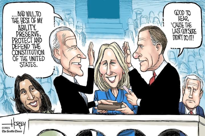 FROM THE LEFT DAVID HORSEY