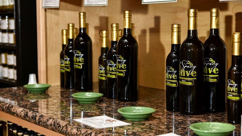 The Spicy Olive, specializing in fresh and flavored olive oils and aged balsamic vinegars, has opened a relocated store in The Shops of Oakwood on Far Hills Avenue. The shop had been located in the Austin Landing retail development in Miami Twp.