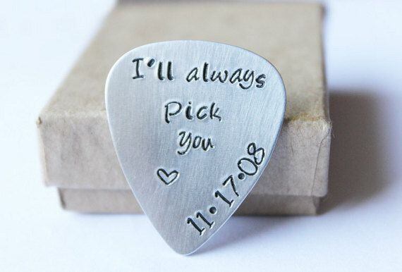 Personalized guitar pick