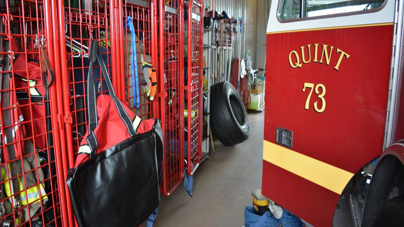 A picture inside West Chester Twp. Fire Rescue Station 73. The station was built in 1970 and remodeled and enlarged in 1992. DENISE CALLAHAN/STAFF