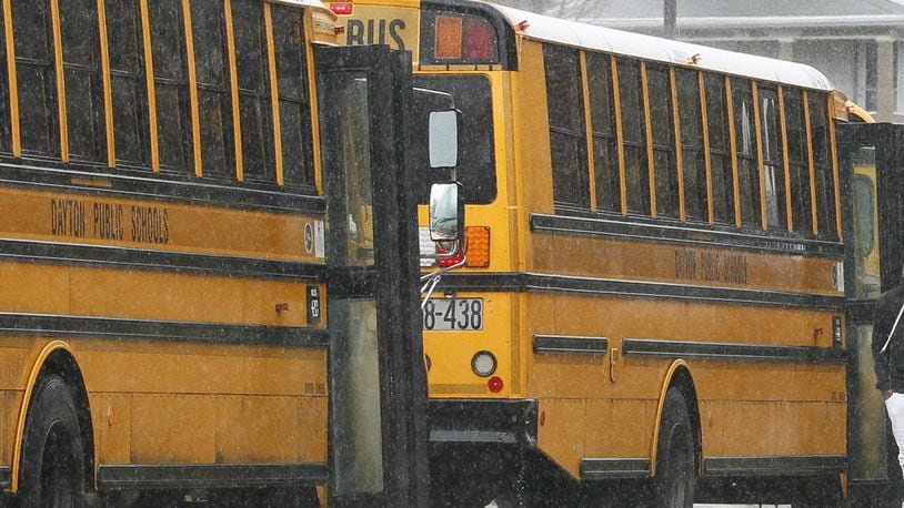 Dayton Public Schools bus drivers have filed a strike notice that would take effect April 10. The print editions of this day s newspaper contained a photo that was replaced for this electronic edition.
