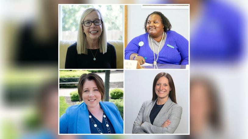 About half of the candidates elected on Election Day on Nov. 5 were women, including, from clockwise from left, Hamilton City Council member-elect Susan Vaughn, Hamilton School Board member-elect ShaQuilla Mathews, West Chester Twp. Trustee Ann Becker and Middletown Mayor-elect Nicole Condrey. FILE PHOTOS