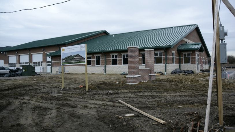 Fairfield Twp. will open its new station on Gilmore Road that will replace the undersized station 212. The new $4 million station will open in late April and a dedication ceremony is scheduled for May. MICHAEL D. PITMAN/STAFF