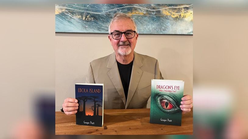 Retired Middletown attorney Greg Pratt, know to readers as “Gregor Pratt,” recently released a second novel called “Dragon’s Eye” and is preparing to start on a third in the series. They are thrillers centering around two lawyers as the hero and heroine. CONTRIBUTED