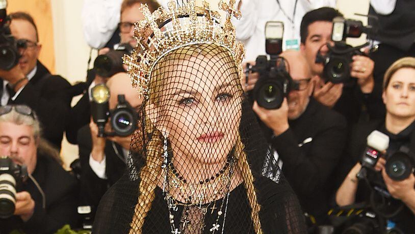 NEW YORK, NY - MAY 07:  Madonna attends the Heavenly Bodies: Fashion & The Catholic Imagination Costume Institute Gala at The Metropolitan Museum of Art on May 7, 2018 in New York City.  (Photo by Jamie McCarthy/Getty Images)