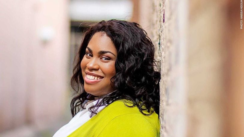 Angie Thomas, who penned the award-winning The Hate You Give will speak at 7 p.m. at Hamilton High School s auditorium and then later meet with students from the Butler County city school system. (Provided Photo/Journal-News)