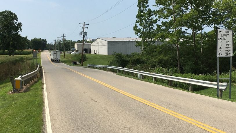 Monroe accepted an emergency grant of $199,928 from the Ohio Public Works Commission to rehabilitate an existing bridge structure on South Salzman Road. ED RICHTER/STAFF