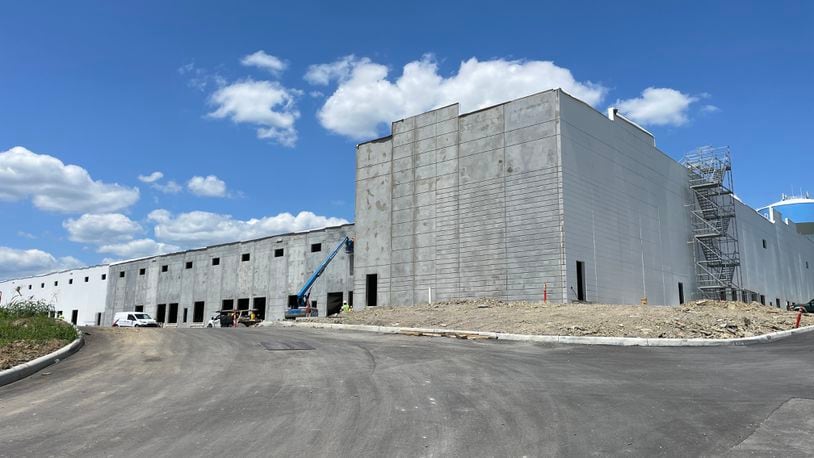 Mattr US Inc. will relocate DSG-Canusa, a division of Mattr US Inc., to building five at Fairfield Commerce Park off Seward Road, the company announced on Monday, July 31, 2023. The unfinished building pictured here is expected to be completed in September 2023. MICHAEL D. PITMAN/STAFF