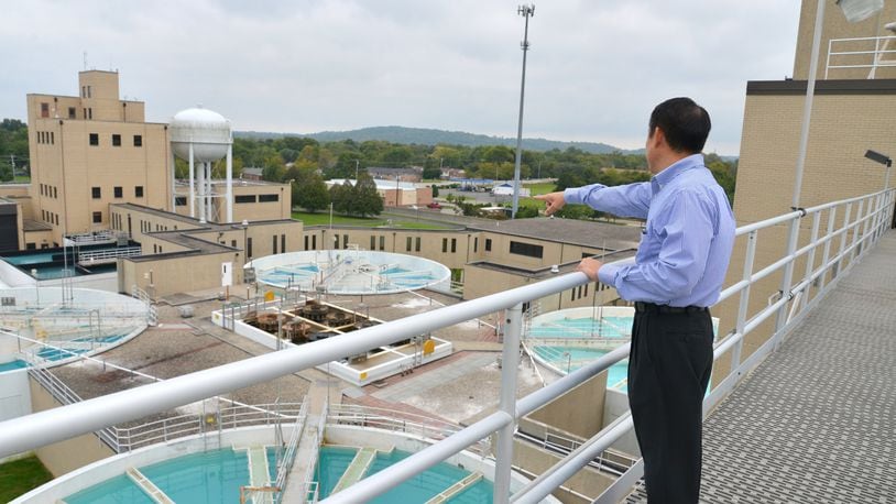 The city of Hamilton wins more honors at the 32nd annual Berkeley Springs International Water Tasting Competition. Pictured is Hamilton Water Superintendent John Bui at the South Water Plant, which produces about 15.5 million gallons a day. PROVIDED