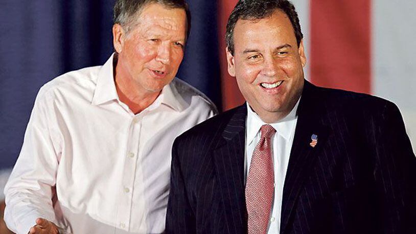 New Jersey Gov. Chris Christie (right) campaigned with Ohio Gov. John Kasich during last fall's election.