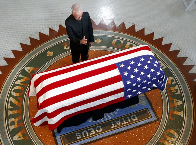 Photos: Sen. John McCain lies in state in Arizona Capitol