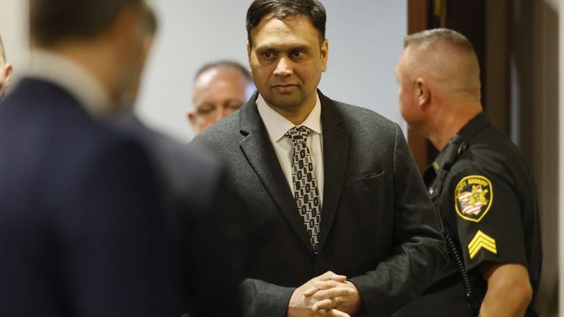 The jury trial of Gurpreet Singh, charged with allegedly shooting and killing four family members in 2019 in West Chester Township, started with preliminary motions and jury selection Monday, Oct. 3, 2022 in a new super courtroom in Butler County Common Pleas Court in Hamilton. NICK GRAHAM/STAFF