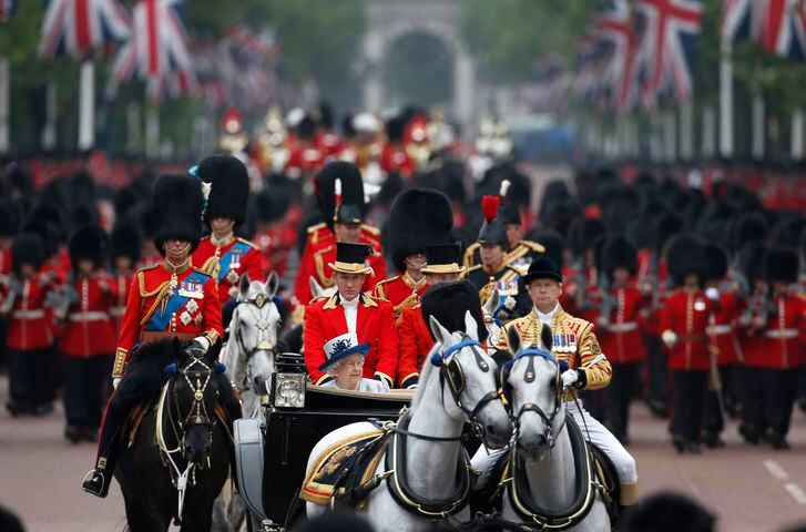 Trooping the Colour for Queen Elizabeth