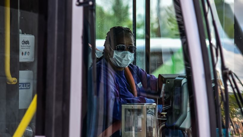 The Butler County Regional Transit Authority is considering suspending three bus routes due to pandemic-induced staffing issues. NICK GRAHAM / STAFF