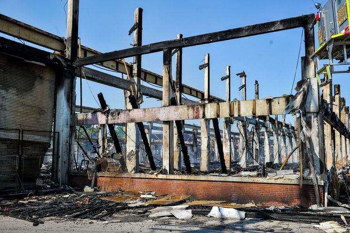 Aftermath of massive warehouse fire in Hamilton