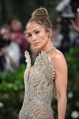 Jennifer Lopez at the Metropolitan Museum of Art's Costume Institute benefit gala in New York, May 6, 2024. (Nina Westervelt/The New York Times)