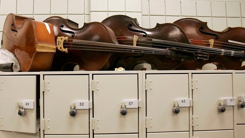 Musical instruments, forgotten amid the clutter of dark closets for decades, can find new life as part of the Oxford Community Band. (STAFF FILE PHOTO)