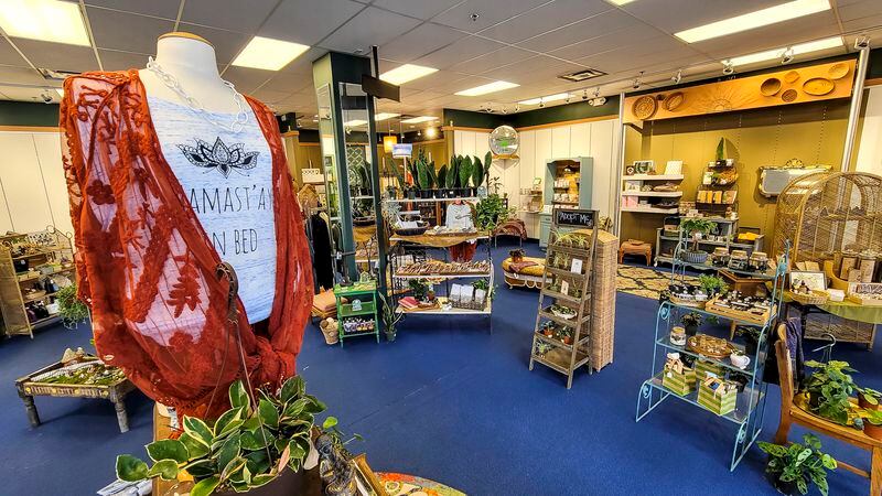 Celeste Vanover has opened Thimble Gardens at Bridgewater Falls in the space formerly occupied by Justice. Thimble Gardens has moved to Fairfield Township from Lebanon and the store has a variety of plants, gifts, workshops, clothing and more. NICK GRAHAM / STAFF