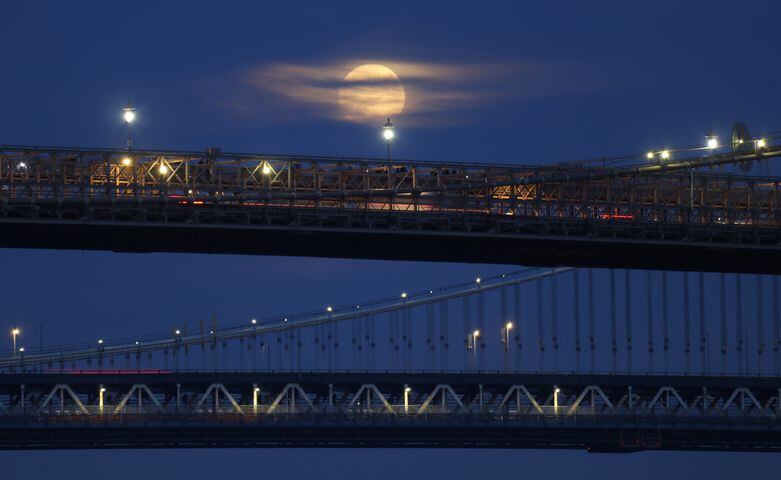 Photos: November full moon, aka the beaver moon, lights up the night sky
