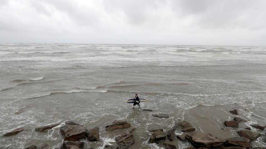 Photos: Texas coast braces for Hurricane Harvey
