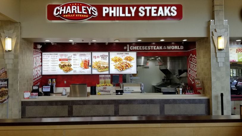 Charley s Philly Steaks opened Sept. 17, 2019, at Cincinnati Premium Outlets. The 665-square-foot restaurant offers grilled-to-order sandwiches like the store s signature Philly Cheesesteak, Pepperoni Cheesesteak, Bacon 3 Cheesesteak and Chicken California Sandwich. CONTRIBUTED