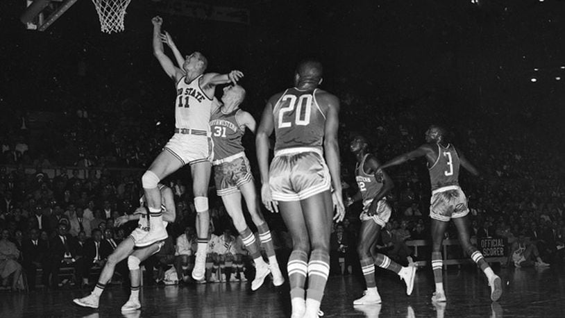 Coached by Fred Taylor, the 25-3 Buckeyes - which included future Hall of Famers John Havlicek, Bob Knight and Jerry Lucas - steamrolled through the NCAA tournament by an average of 19.5 points a game en route to their only national championship.