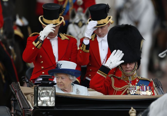 Trooping the Colour for Queen Elizabeth