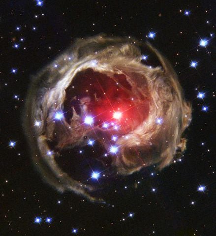 Light Echo Illuminates Dust Around Supergiant Star V838 Monocerotis (V838 Mon)
