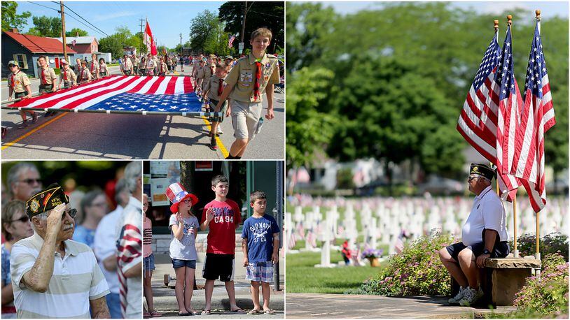 Several communities will hold Memorial Day parades and ceremonies on Monday, May 29.