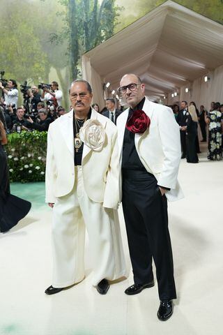 Willy Chavarria, left, and Marc Metrick at the Metropolitan Museum of Art's Costume Institute benefit gala in New York, May 6, 2024. (Amir Hamja/The New York Times)