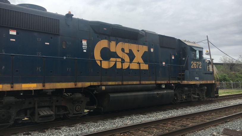 A person was reportedly struck by a train in Hamilton on Wednesday, April 24, 2019. MICHAEL D. PITMAN / STAFF