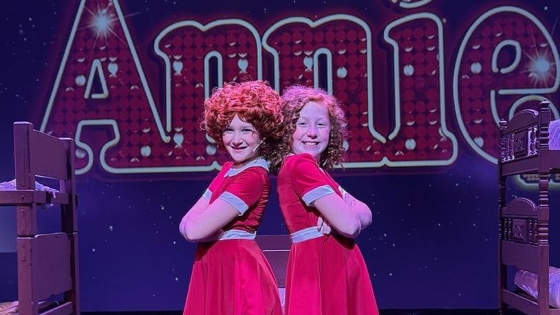 Emery McCullough, left, and Isabella McKinney play "Annie" in RISE UP Performing Arts' "Annie Jr." this weekend. The show has two different casts. CONTRIBUTED