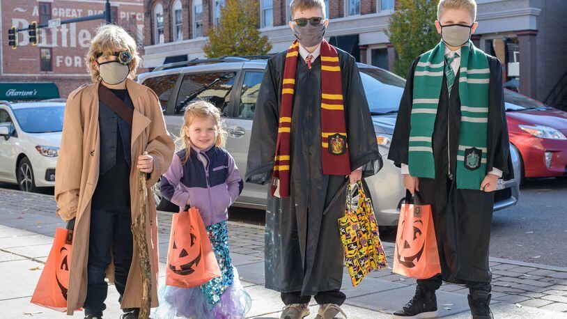 The Harry Potter Trick or Treat with Downtown Tipp City Merchants event, hosted by the Downtown Tipp City Partnership was held on Halloween, Saturday, October 31, 2020. Even though costumes featuring Harry Potter characters were encouraged but not required, attendees wore a wide variety of costumes. Did we spot you there? TOM GILLIAM/CONTRIBUTING PHOTOGRAPHER