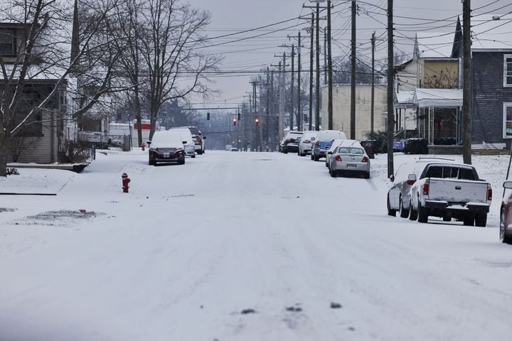 Snow in Hamilton Jan. 17, 2022