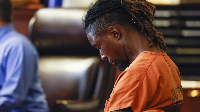 Tai'Je Goolsby was arraigned in Butler County Common Pleas Court charged in the 2019 murder of Londale Harvey Tuesday, June 13, 2023 in Hamilton. Bond was set at $1 million. NICK GRAHAM/STAFF