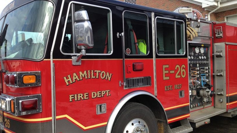 The Hamilton Fire Department battled a fire Thursday at 108 Malvern Ave. that started in the garage area and moved into the home, causing significant damage, according to fire officials. STAFF FILE PHOTO
