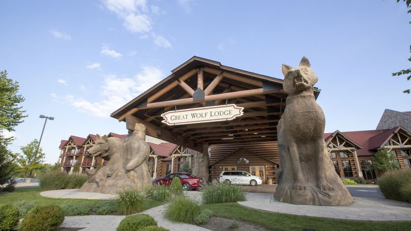 Officials with the Great Wolf Lodge in Mason announced a $8 million refurbishment of rooms and other spaces this week. The 450,000 square-foot hotel and entertainment center includes a 75,000 square-foot indoor water park with the lodge located adjacent to Kings Island amusement park on a 43-acre lot.(File Photo/Journal-News)