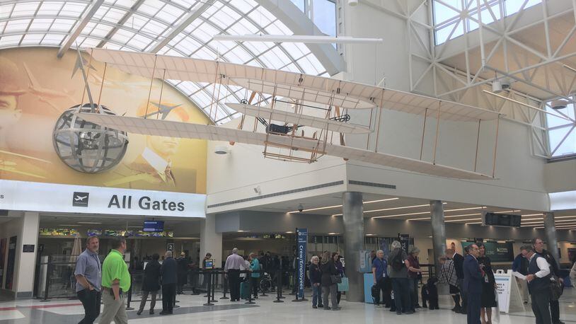 The Dayton International Airport unveiled its new terminal renovations recently. The $29 million project took two years and more than 100 people to finish. STAFF / HOLLY SHIVELY
