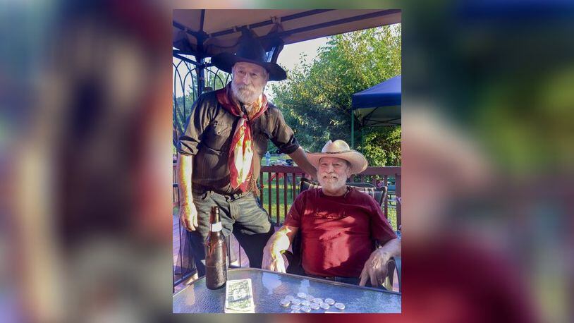 Dale Keeler, left, and his brother, Bill, are shown at a family reunion. Dale Keeler died last November and the family will host a memorial on Memorial Day at the Oxford Izaak Walton League. CONTRIBUTED