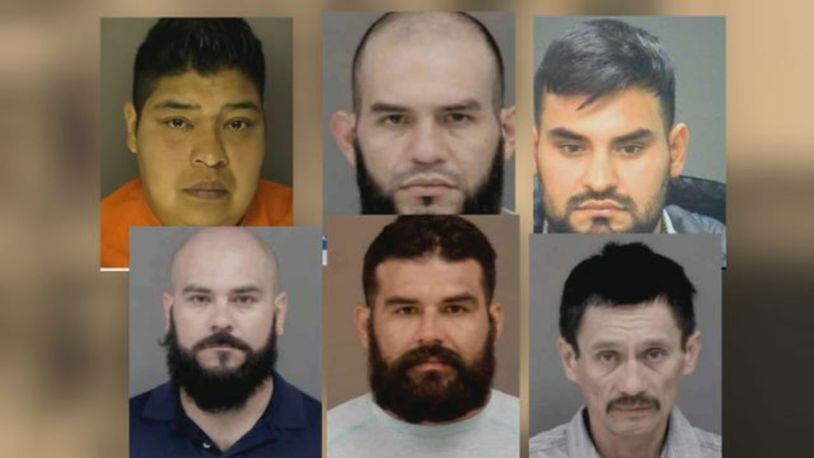 Six men with suspected ties to a rival of El Chapo's drug cartel were arrested during a drug investigation. (Photo: WSOCTV.com)