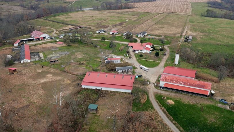 The Wagners' Flying W Farm, Inc. in Pike County. Six members of the Wagner family were arrested in connection with the 2016 murder of Rhoden family members in Pike County. TY GREENLEES / STAFF