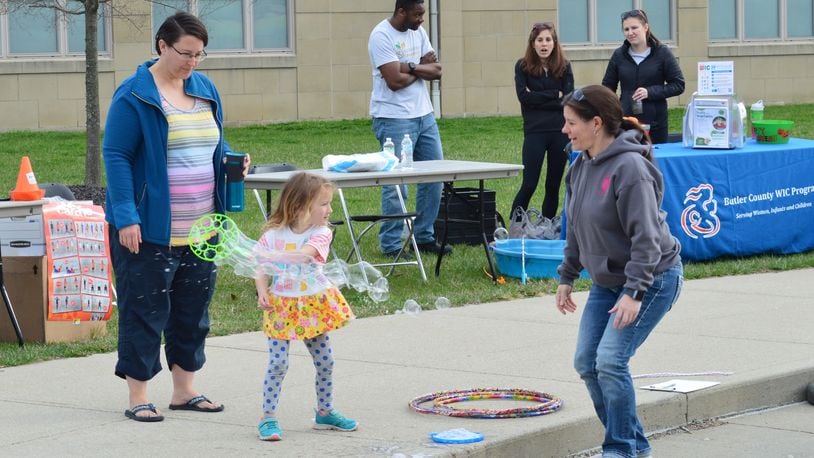 Bubbles are always popular for kids at the F.R.E.S.H. Air Fair as shown here in this photo from the 2019 event. It will be held this year on April 23 after a two-year absence due to the pandemic. CONTRIBUTED/BOB RATTERMAN